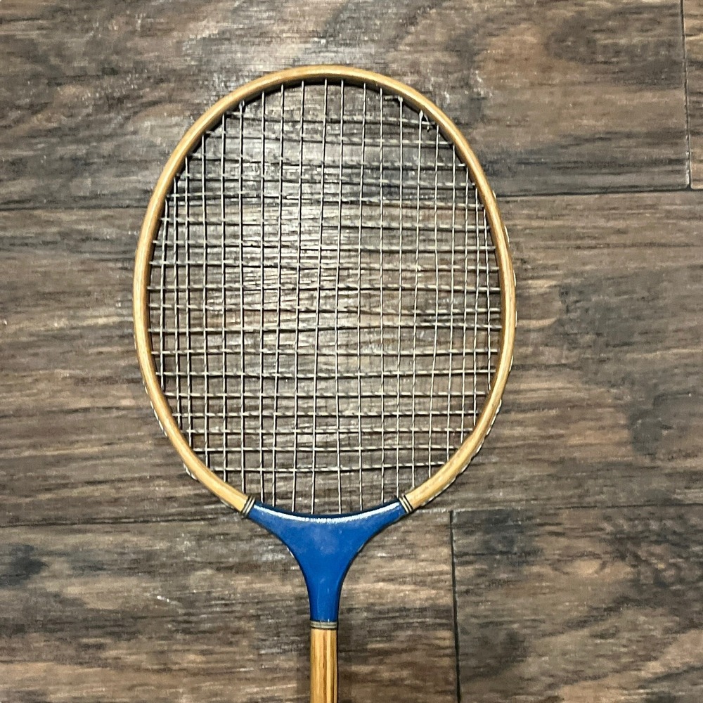 Three Vintage Wood Badminton Rackets & Press Frames All Pro Classic Campbell 33 - Picture 11 of 16